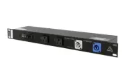 Lex PRM1UN-8CA 20 Amp 1RU Enclosed Rack with PowerCon to Duplex Receptacles