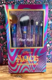 Disney + Sigma Alice in Wonderland 5 Pc Full Size Brush Set + Bag NEW FAST SHIP