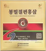Pocheon 300g(10.6oz) 6Years Sliced Korean Panax Red Ginseng Roots with Honey, Saponin