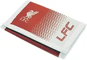 Liverpool FC Official Red Nylon Wallet, 5 Compartments, Zipper Closure, Coin Purse, Multiple Card Pockets, Men's Sports Wallet