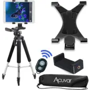 Professional 57" Inch Camera Tripod + Tablet and Phone Mount + Bluetooth Remote