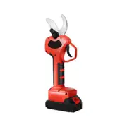 Cordless Brushless 4 Pole Pruning Shear Secateur With 2 Batteries Bush Cutter Red Pruning Shears & Snips