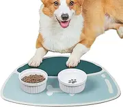 Dog Food Mat | Safe Silicone Dog Food Bowl Mat,Non-Slip Pet Food Mat, Feeding Mat for Dog Bowls, Mat for Prevent Food and Water Overflow Pochy