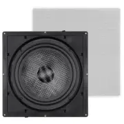 300W 10" Single In Wall Ceiling Stereo Audio Speaker Bass Subwoofer Carbon Fiber