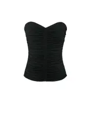 [Saint Laurent] Saint Laurent-Draped Viscose Top-Donna 36
