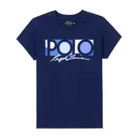 在飛比找PChome24h購物優惠-Polo Ralph Lauren RL 熱銷貼布文字圖案短