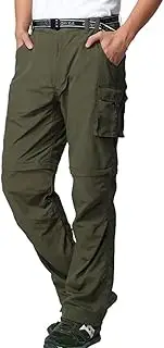 [Anyanmoutn] Mens Hiking Pants Quick Dry Convertible Lightweight Outdoor Cargo Pants Zip Off Outdoor Travel Pants