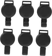 Homoyoyo 6Pcs Wear Resistant Badge Holder with Retractable Design Convenient Id Card Buckle for Shows Schools and Events Supply