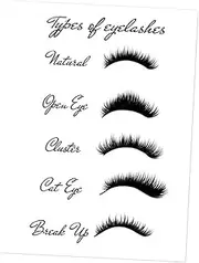 "Abbraccia" Eyelash Technician Forms Lash Extension Guide Lahses Fake Professional Eyelash Style Poster, Poster A