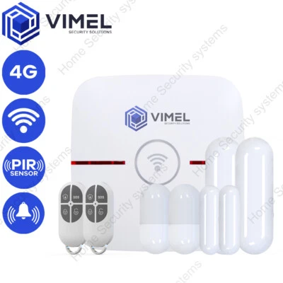 4G Home Security Alarm System WIFI Dual Wireless Window Door PIR Sensor