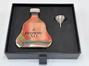 Hennessy XO Cognac Gold Glass Empty Bottle Decanter (New)