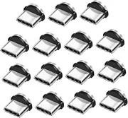 OSALADI 15Pcs Rotating Magnetic Adapter Tips for Fast Charging Magnetic Connection Compatible with Android Devices Durable Charging Accessories