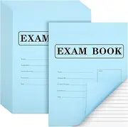 Skyygemm 15 Pack Exam Blue Book, 8.5" x 11", 8 Sheets 16 Pages, Wide Ruled Saddle Stitched Examination Book for School Home Business Office