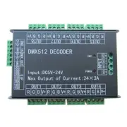 High Power 24 Channel RGB 3A/CH DMX512 Controller Led Decoder Dimmer 500Hz Fl...