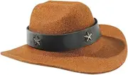 Western Cowboy Hat Center Speaker Hat Decoration Creative Design Easily Install Vehicle Decor Birthday Gift Robot Hat