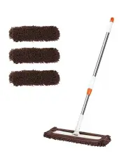 [SOGA] Flat Mop/Dust Pushing Set 60x12 cm in Coffee