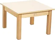 Jooyes Kids Birch and White Square Table, 58 cm Height