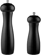 Manual Salt and Pepper Mills Refillable Manual Pepper Mill Grinder Mills Sets with Adjustable Ceramic Core for Home Cooks