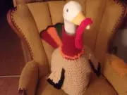Turkey Thanksgiving Geese Outfit Crochet Geese Clothes Outdoor Statue