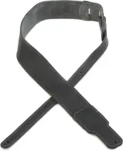 Boss Premium Leather Guitar Strap - Black (2-pack) Bundle