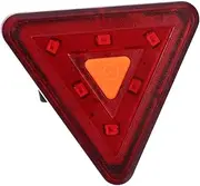 Abaodam 1Pc USB Rechargeable Bike Tail Light Triangle Warning Signal Lamp Sturdy Cycling Safety Light for Day Night Use Easy Operation Reliable for