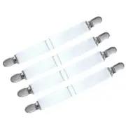 4pcs Bed Sheet Fasteners Elastics Mattress Cover Blankets Double Head Clip