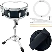 Snare Drum Kit for Beginners – 14" x 5.5" Student Drum Set with Stand, Sticks, Bag, Key, Muffle Ring & Straps – Ideal Starter Gift for Kids, Teens & Music Learners (Classic Black)