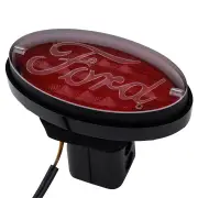 NNEMB Novelty Tow-bar / Trailer Hitch Cover-Red Oval Ford logo Brake light