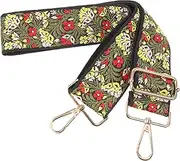 SECFOU Decorative Adjustable Bag Strap Replacement Widened Shoulder Strap for Handbags Crossbody Bags Purses Sturdy Buckle Cute Pattern Design Versatile Use