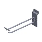 Darling Food Service Zinc Plated T-Scan 6 in. Slatwall Hook - 20 / PK
