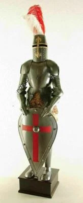Medieval Knight Wearable Suit Of Armor Crusader Combat Full Body Armor LO35