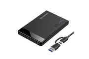 Simplecom SE109 Tool-free 2.5 ft SATA HDD SSD to USB-C Enclosure USB 3.2 Gen 1 Compatible with 7mm and 9.5mm laptop 2.5 ft SATA HDD SSD