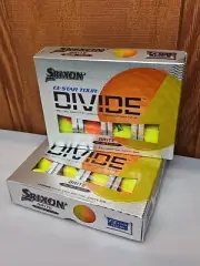 Srixon Q-Star Tour Divide Yellow/Orange Golf Balls 2 Dozen 24 Balls NEW
