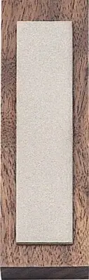 Eze-Lap Diamond Knife Blade Sharpener Walnut Block Non-Skid Feet MADE IN USA