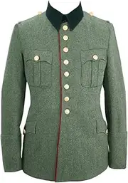 [militaryharbor] WW2 WWII German Heer M27 General Wool Piped Service Tunic Jacket I