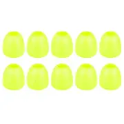 20Pcs Plastic Bell End Stoppers, Cord End Lock Rope Fastener, Light Green