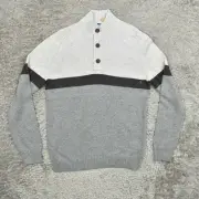 NEW American Eagle Men's Size M Pullover Sweater Quarter Zip Seriously Soft Knit