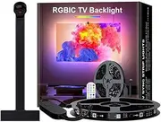 [SHANGDAOYU] 5050rgbIC usb led strip light for TV, smart screen light sync led game light with smart camera colour picker TV computer ambient lighting use light strip for 24 inch display