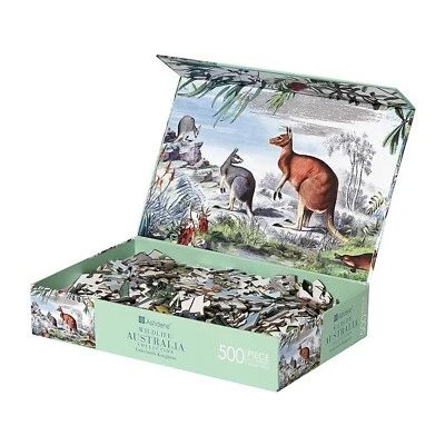 Jigsaw Puzzle Australia Wildlife Australian Animal Kangaroo Platypus 500 Piece