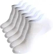 BUENOS NINOS Ankle Socks For Women Thin Athletic Running Low Cut No Show Socks With Tab 6 Pairs