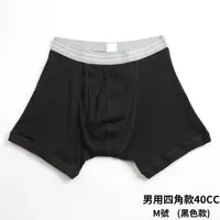 在飛比找大樹健康購物網優惠-【WELLDRY】日本進口男生輕失禁內褲四角款-黑色（40c