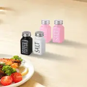 Empty Seasoning Bottles Salt Dispenser Seasoning Jars Square Glass