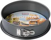 ORIGINAL KAISER Gourmet Springform Cake Tin 24 cm Round with Flat Base, Round Baking Tin, Leak-Proof, Non-Stick Coating, Heat Resistant up to 230°C, Grey