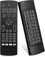 MX3 Pro Mini Keyboard Backlight Fly Remote Mouse,Android TV black
