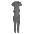 Womens Scrubs Set, Nurse Work Clothing Nursing Uniform Quick