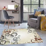 3D Simple Circle Petals NAO11242 Game Rug Mat Elegant Photo Carpet Mat Fay
