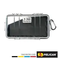 在飛比找PChome24h購物優惠-PELICAN 1060 微型防水氣密箱-透明(黑)