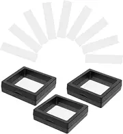 Healeved Acrylic Display Strip Set 3pcs Fake Nail Storage Box 10pcs False Nail Display Tray
