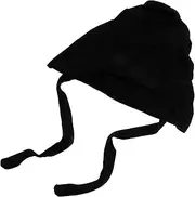 [BESTYASH] Hijab Caps for Women Muslim Under Scarf Hat Breathable and Comfortable Headwear Tie Back Closure Black