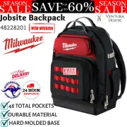 New MILWAUKEE Durable Ultimate Tool Storage Jobsite Worksite Backpack 48 Pockets